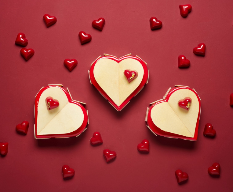 Scatola a Cuore da Colazione Love Idea Regalo San Valentino Hearts in Love