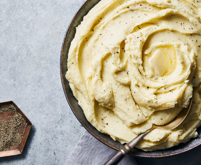 Purè di patate al parmigiano e all'aglio