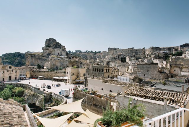 Vista sui sassi di Matera dal Sant’Angelo