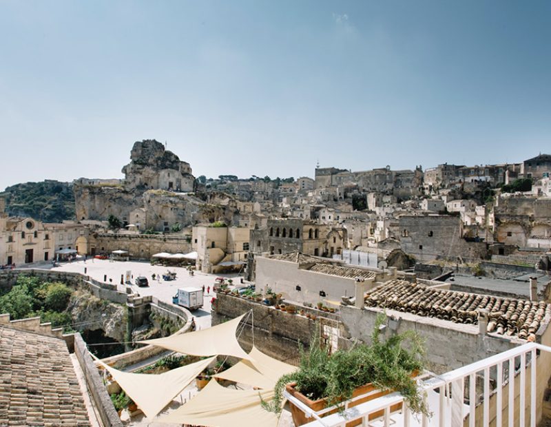 Vista sui sassi di Matera dal Sant’Angelo